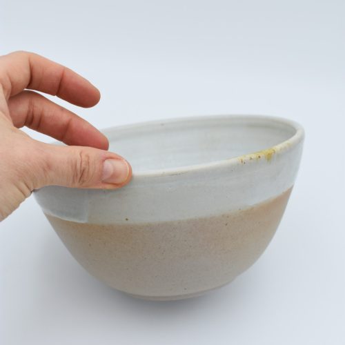 WHITE PASTA BOWL WOOD FIRED