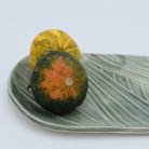 RUSTIC GREEN OVAL KÍNÁLÓ SUSHI TÁL